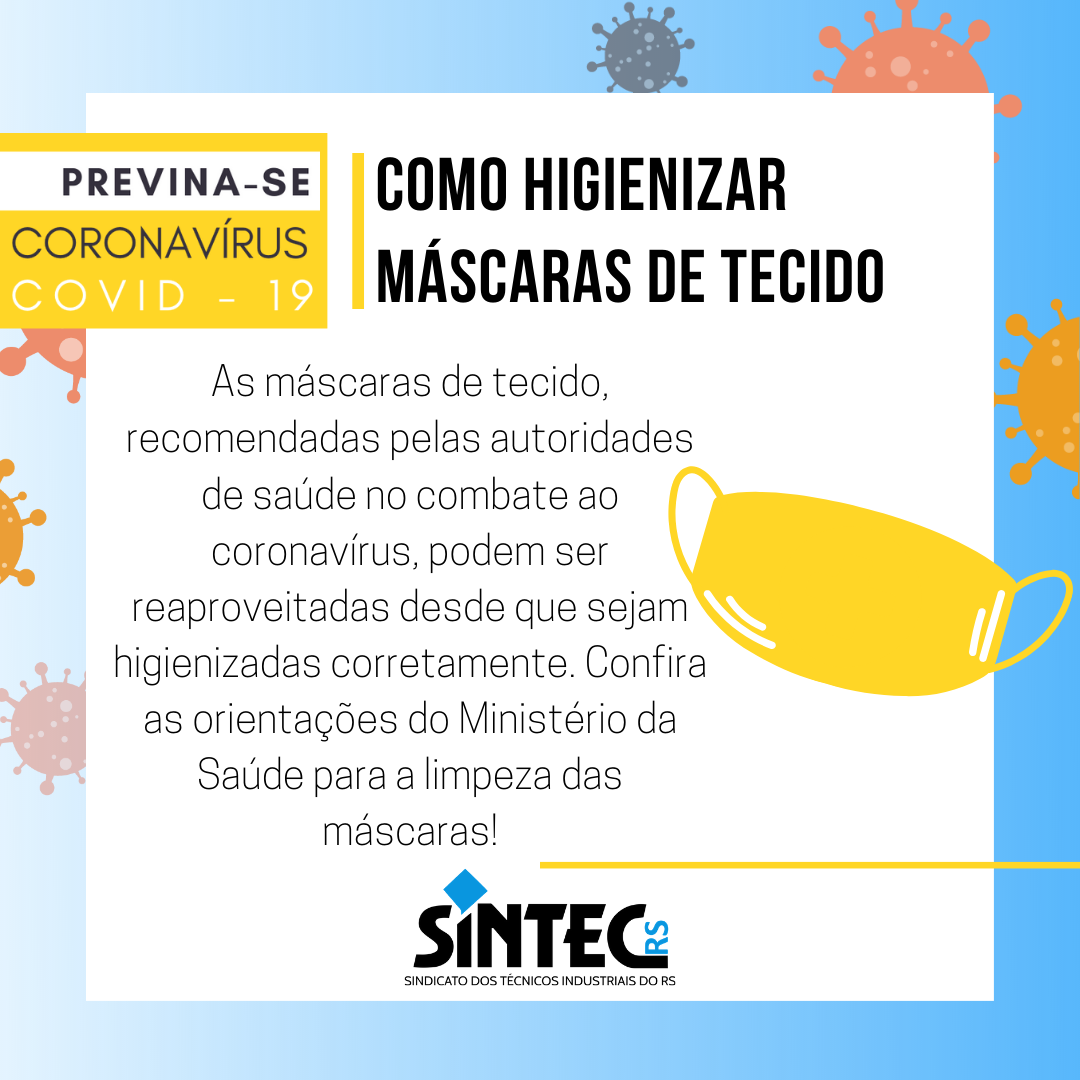 Coronavírus: Como Higienizar Máscaras De Tecido